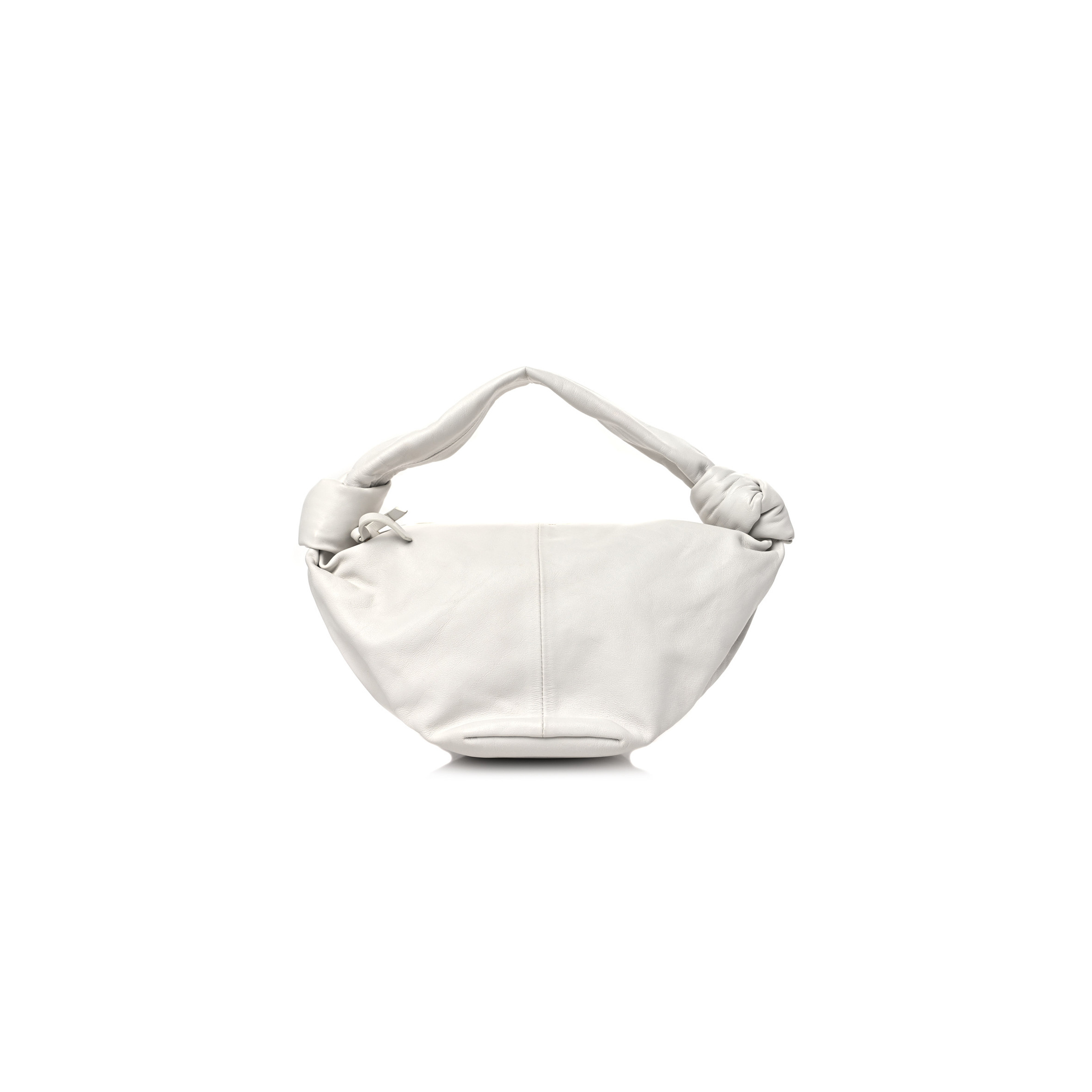 BOTTEGA VENETA CALFSKIN TEEN DOUBLE KNOT HOBO WHITE  (25*13*12cm)