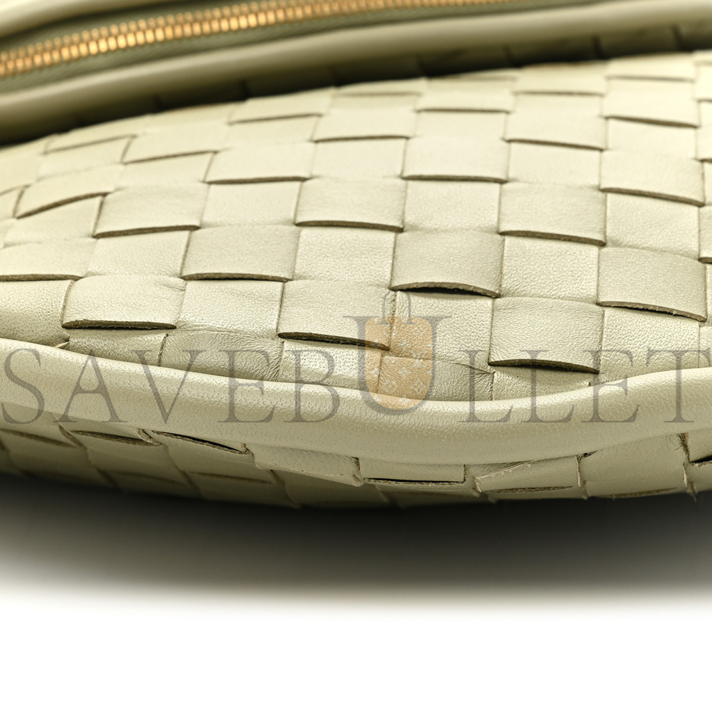 BOTTEGA VENETA NAPPA INTRECCIATO MEDIUM GEMELLI TRAVERTINE (41*32*3cm)