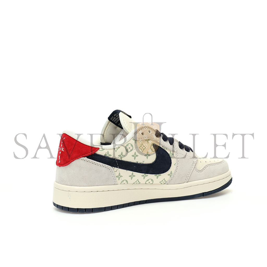 NIKE AIR JORDAN 1 LOW OG SP BEIGE NAVY LV MONOGRAM YQ2088-668