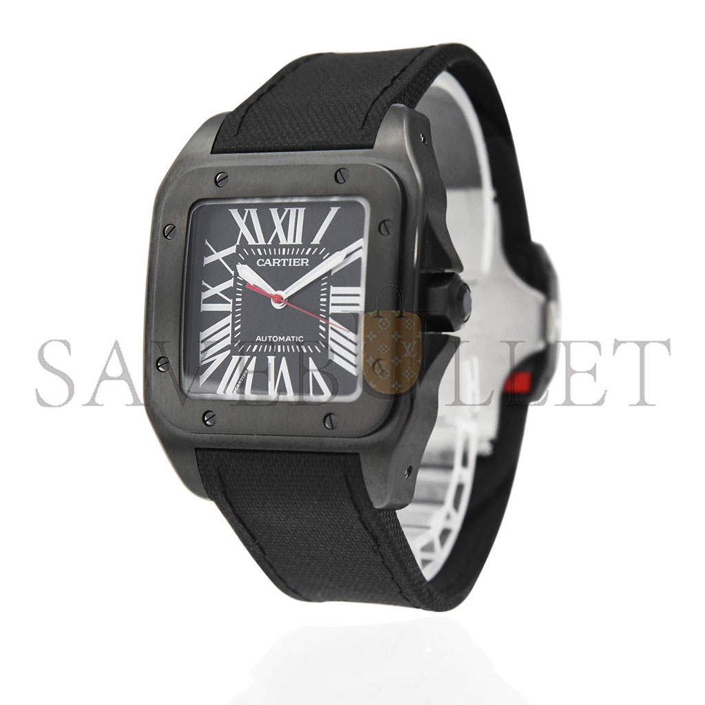 CARTIER SANTOS DE CARTIER 100 CARBON AUTOMATIC LARGE MODEL WATCH WSSA0006