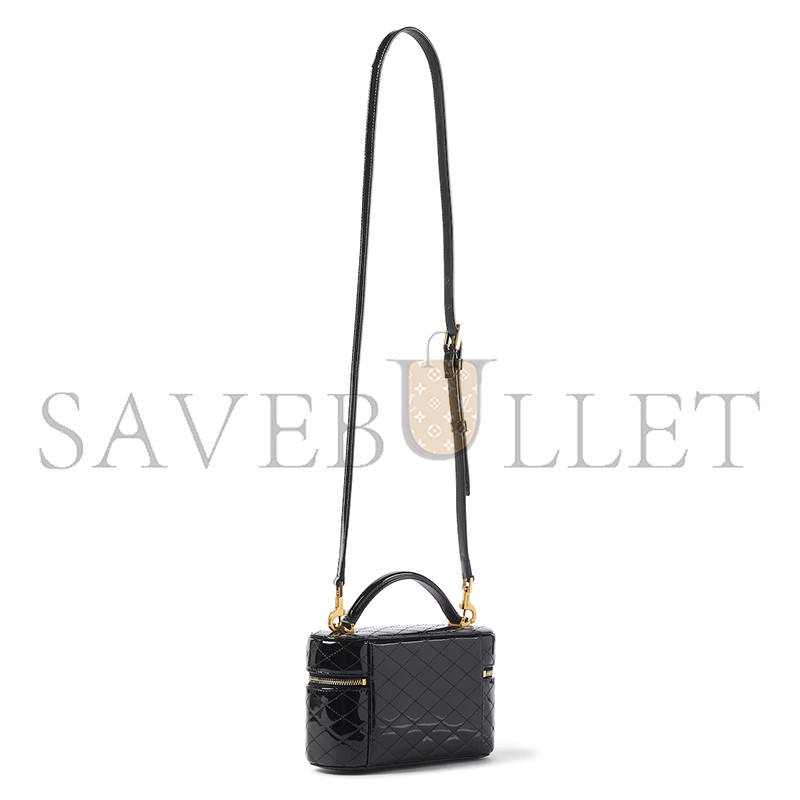 YSL GABY VANITY BAG IN PATENT LEATHER 7667310UFU71000 (18*11*6.5cm)