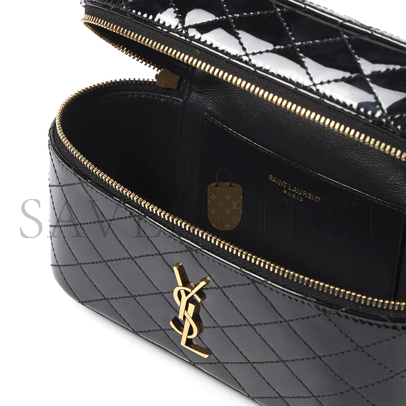 YSL GABY VANITY BAG IN PATENT LEATHER 7667310UFU71000 (18*11*6.5cm)