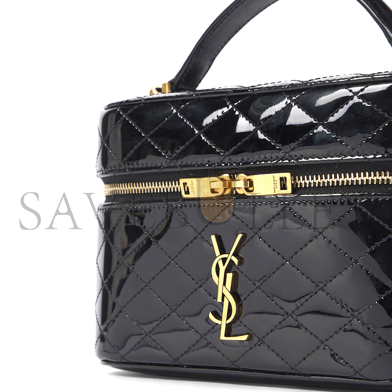 YSL GABY VANITY BAG IN PATENT LEATHER 7667310UFU71000 (18*11*6.5cm)