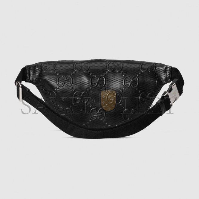 GUCCI GG EMBOSSED BELT BAG 658582  (23*13*5cm)