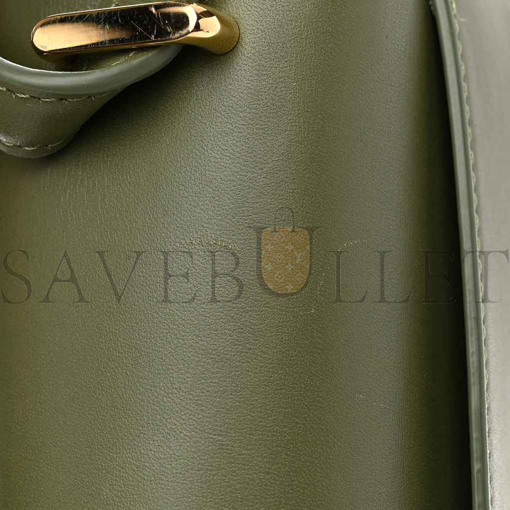 LOEWE SILK CALFSKIN GOYA BAG AVOCADO (22*15*7cm)