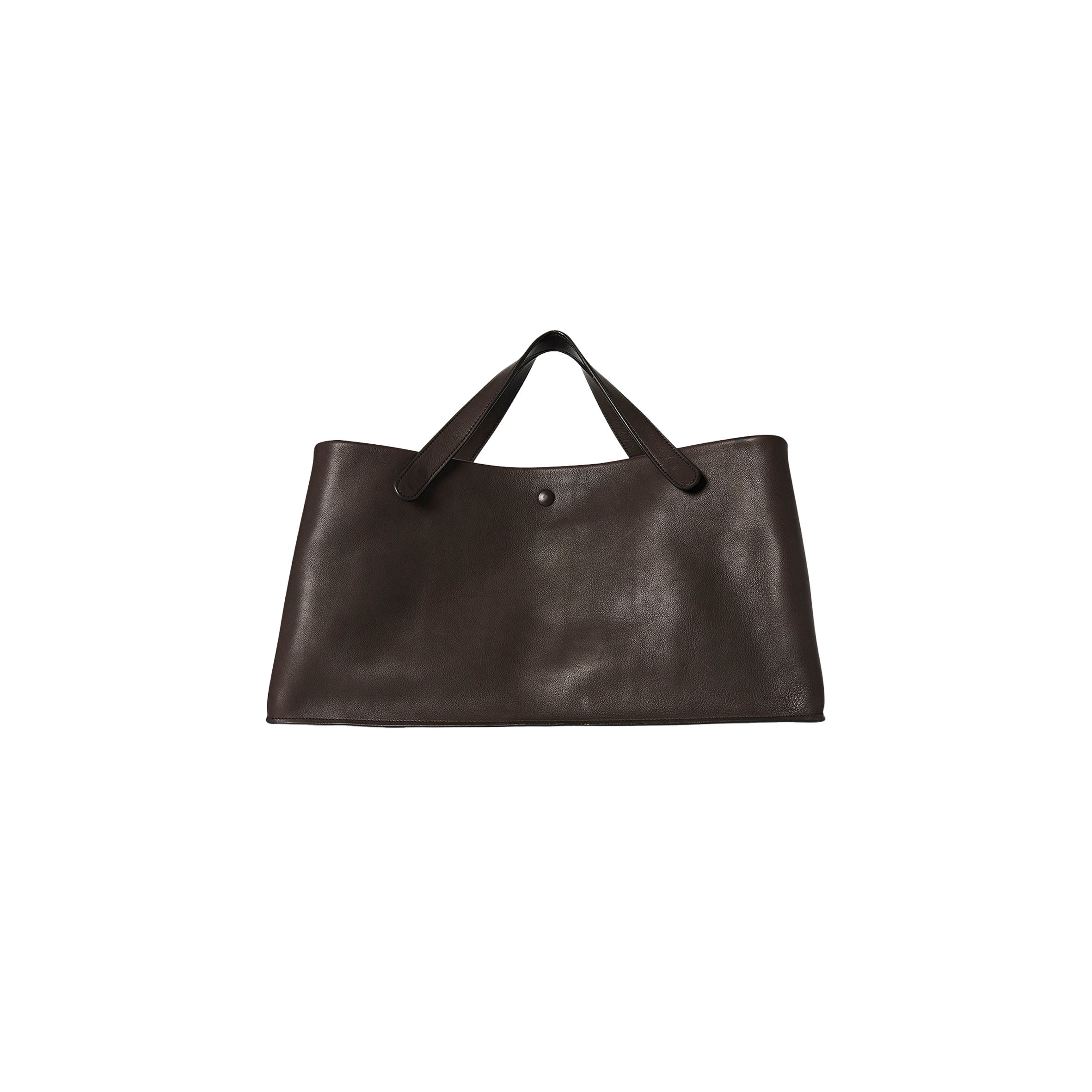 THE ROW IDAHO BAG IN LEATHER DARK BROWN W1593L72DBSHG (35*20*17cm)